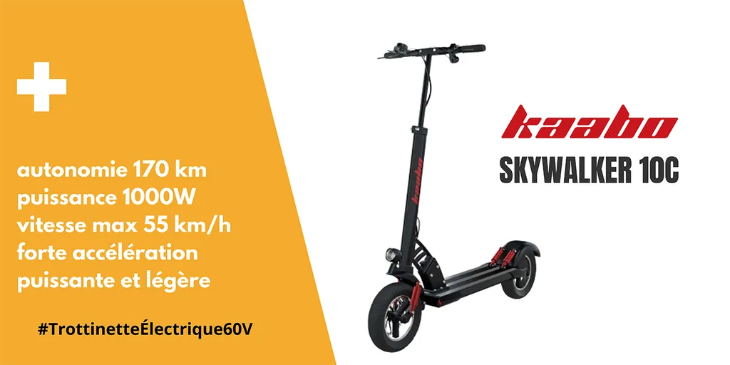 Trottinette_Electrique Kaabo Skywalker 10C top Meilleures Trottinette Electrique 2022