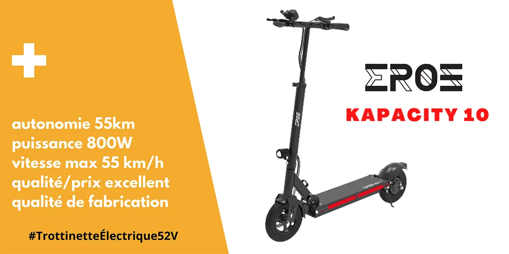 Trottinette Electrique Eroz Kapacity 10 TOP Meilleures Trottinette Electrique 2022