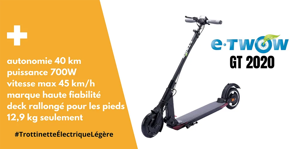 Trottinette Electrique E-Town GT 2020 classement Meilleures Trottinette Electrique 2022