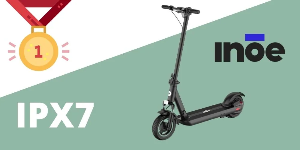 présentation indice protection ipx7 trottinette électrique inoe sweemie étanche