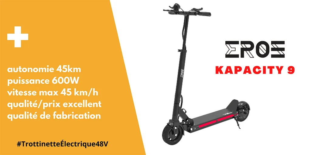 Trottinette Electrique Eroz Kapacity 9 TOP Meilleures Trottinette Electrique 2022
