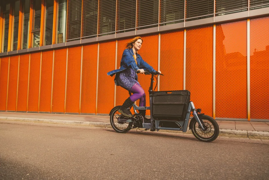 vélo électrique cargo stable et maniable