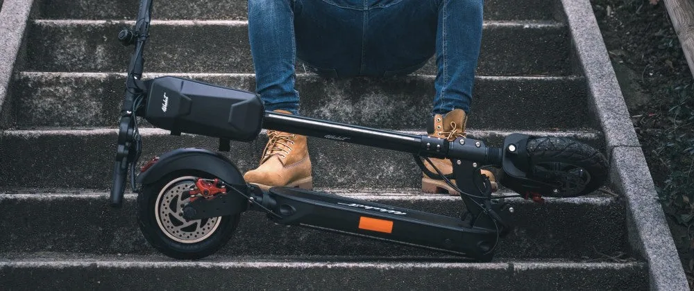 trottinette électrique pliable e-volty leika ville sacoche transport