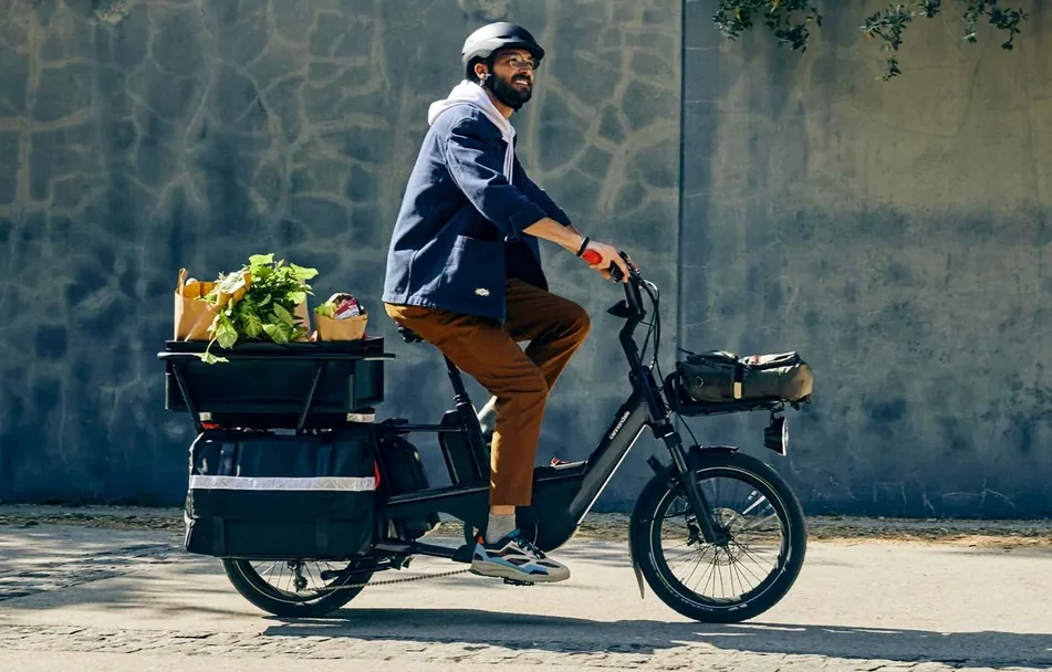 vélo électrique cargo transport courses