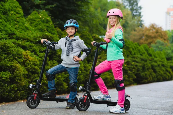 trottinettes électriques pour enfants dispositifs sécurité