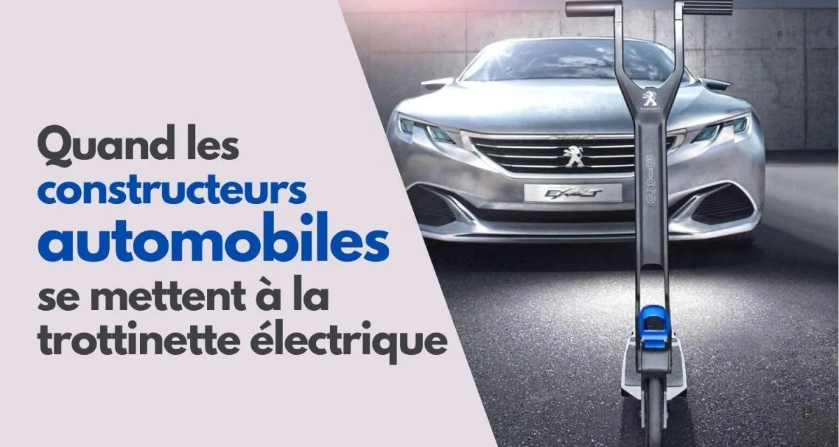 Quand les constructeurs automobiles se mettent à la trottinette électrique - E-Volty