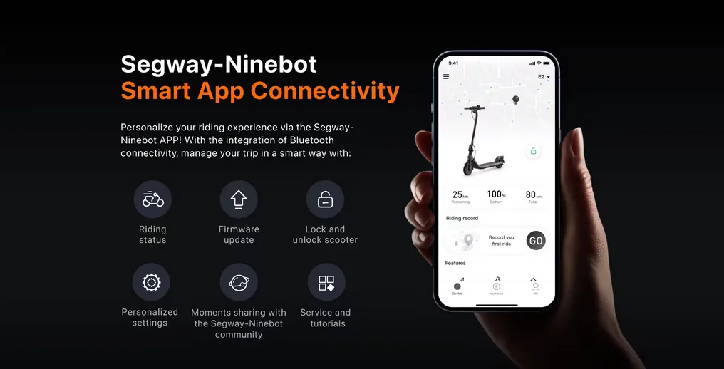 fonctionnalités application Segway