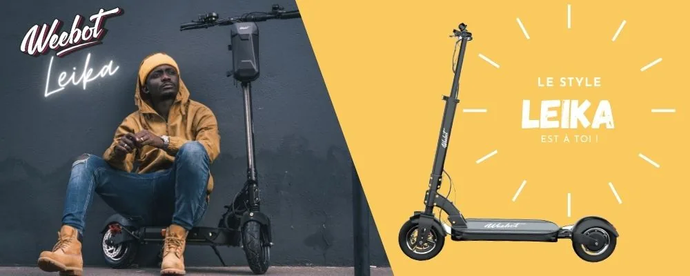 meilleur trottinette électrique 1000w e-volty leika style