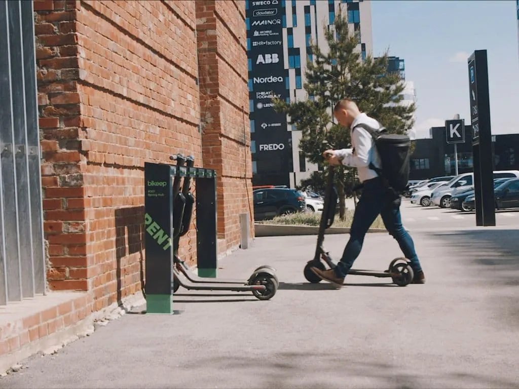 trottinette électrique bornes recharge
