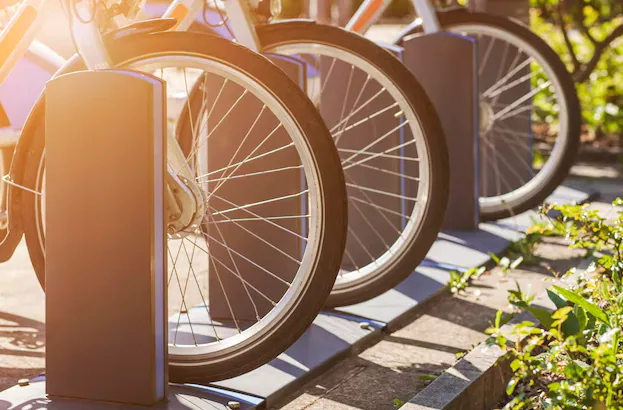 parking vélo vert