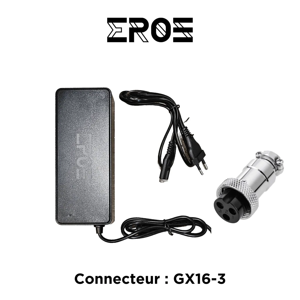 Chargeur Standard Universel de Trottinette Électrique pour Batterie 48V - E-Volty