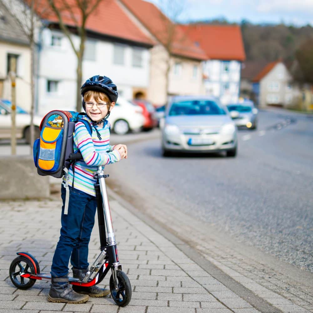 équipements de sécurité trottinette enfant