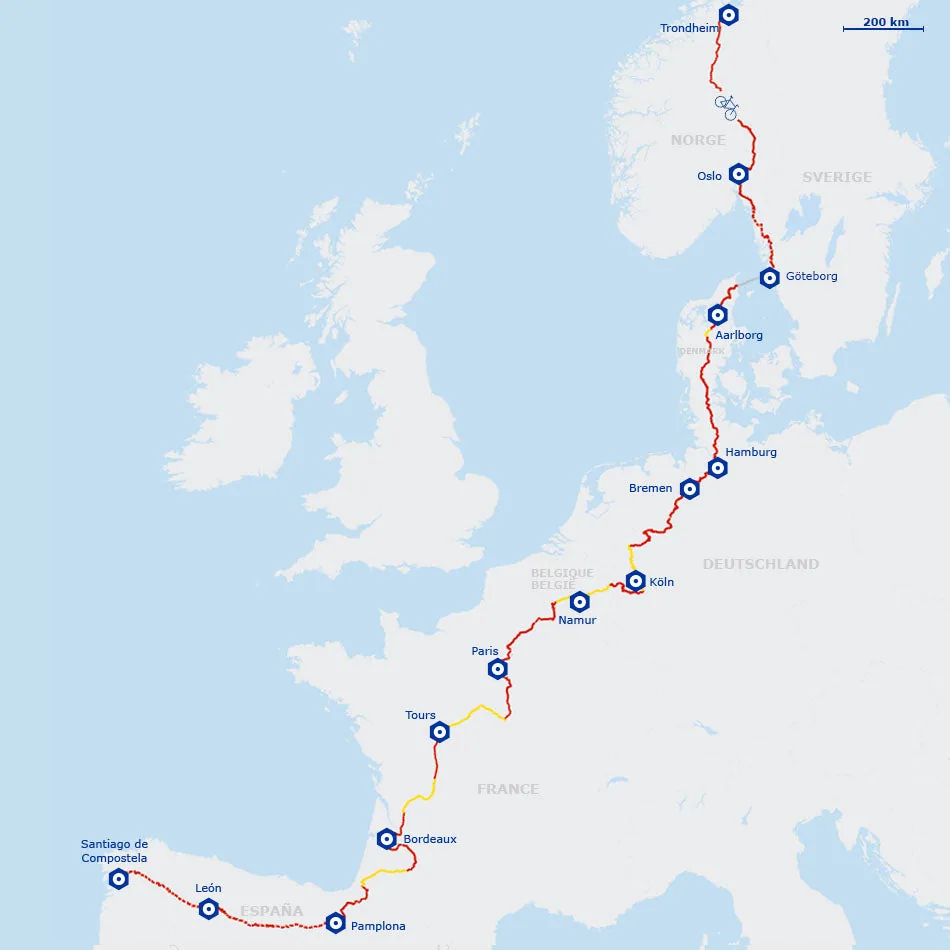itineraire velo scandiberique