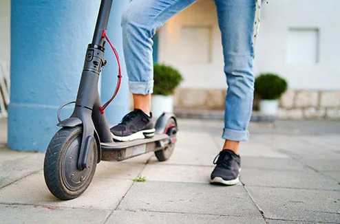 trottinette électrique chargement