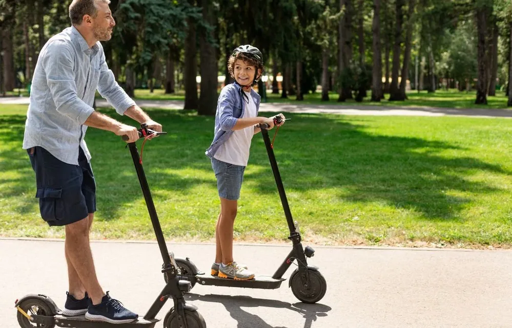 sortie trottinette électrique enfant