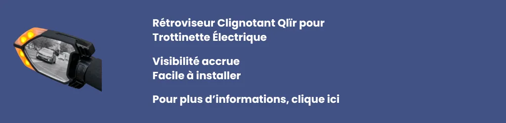 Rétroviseur Clignotant Qlïr pour Trottinette Électrique