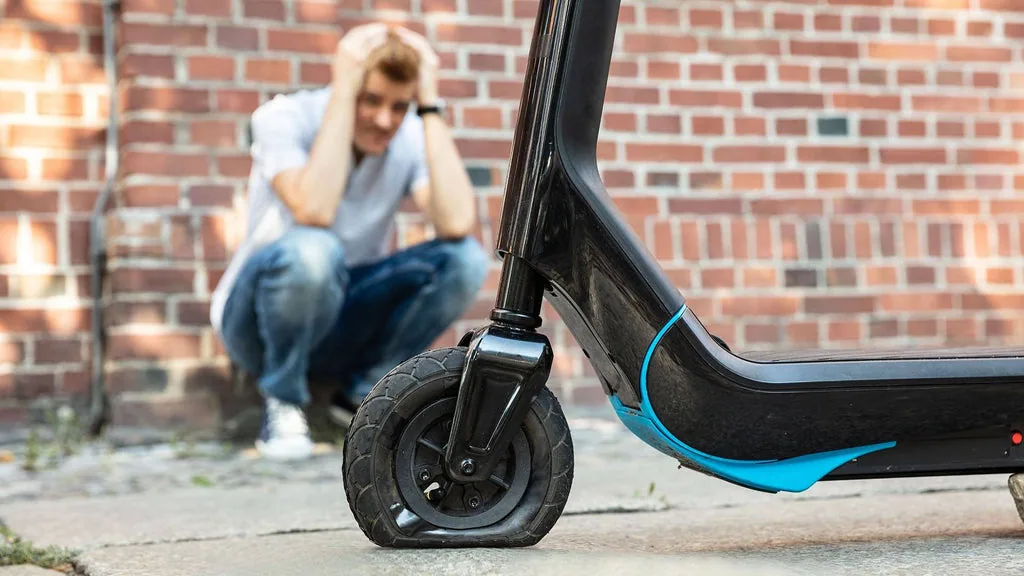 crevaison pneu trottinette électrique