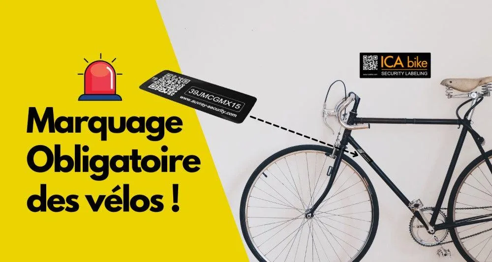 Depuis Janvier 2021, le marquage des vélos devient obligatoire