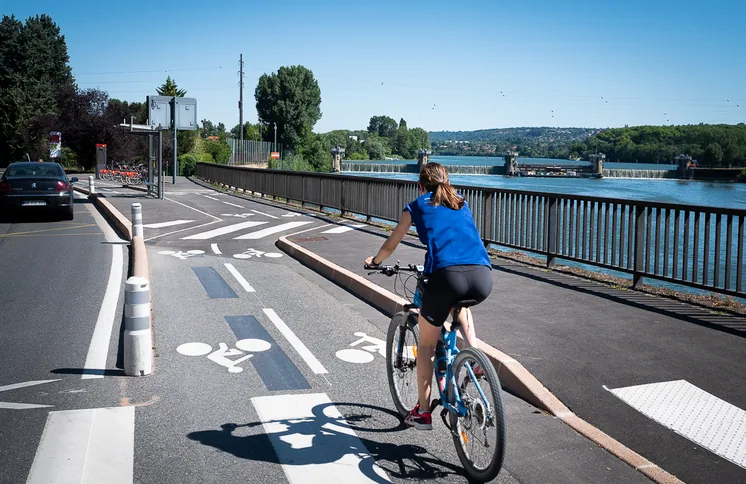 piste cyclable à Lyon