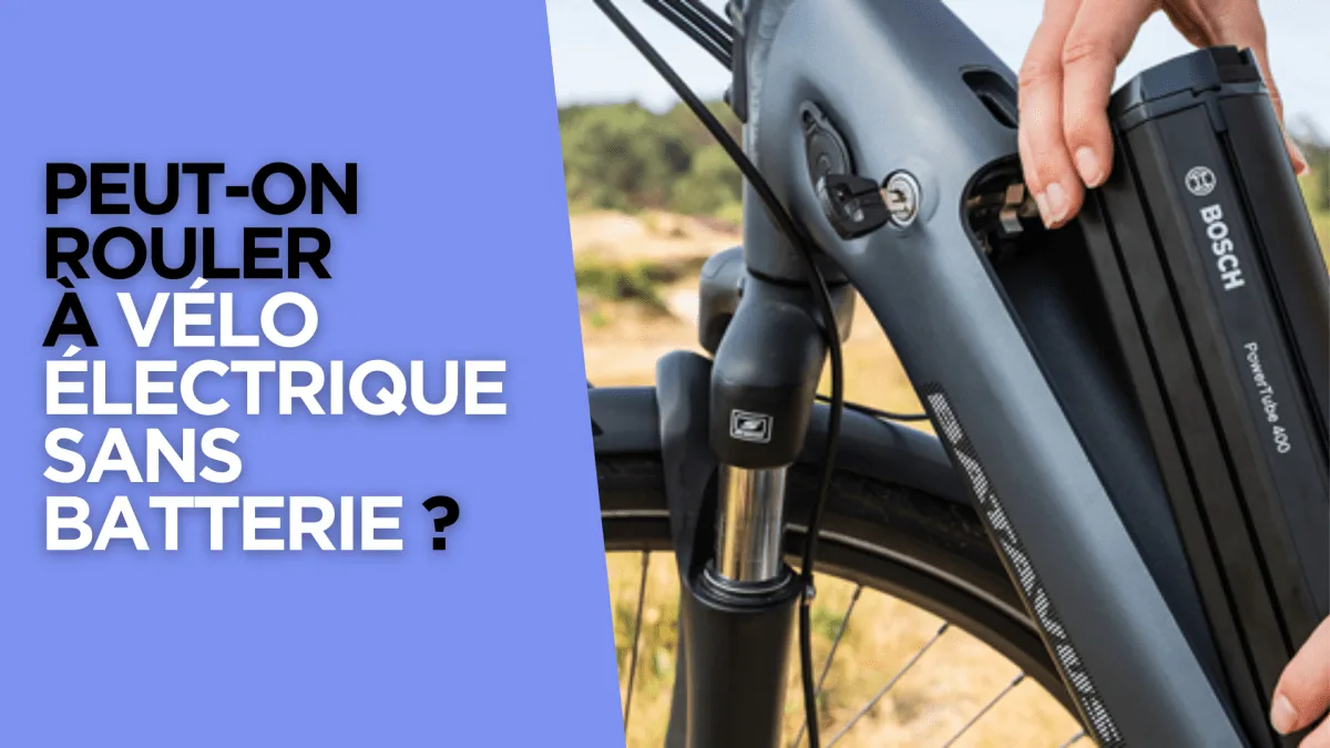 Peut-on rouler à vélo électrique sans batterie ? - E-Volty