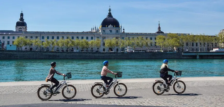 endroits à visiter à Lyon en vélo électrique