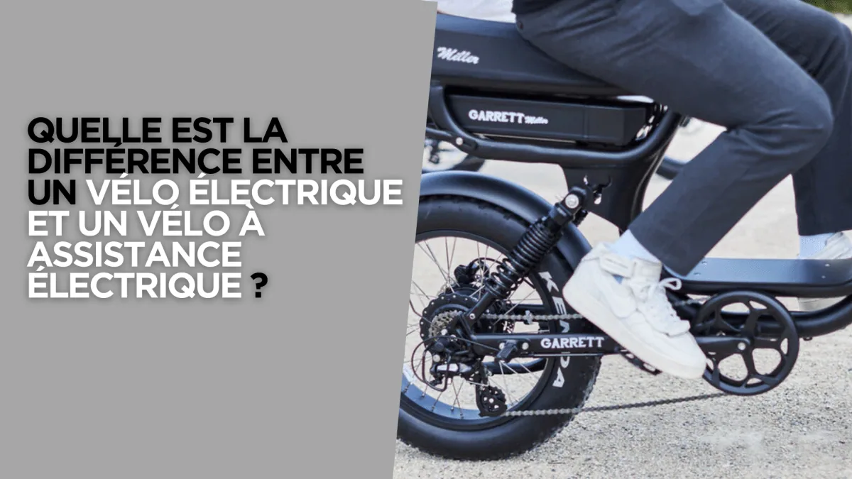 Quelle est la différence entre un vélo électrique et un vélo à assistance électrique ?