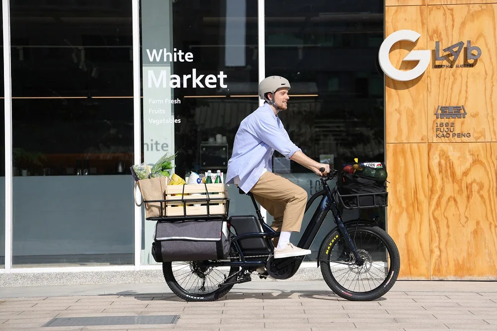 Vélo cargo électrique pour les courses