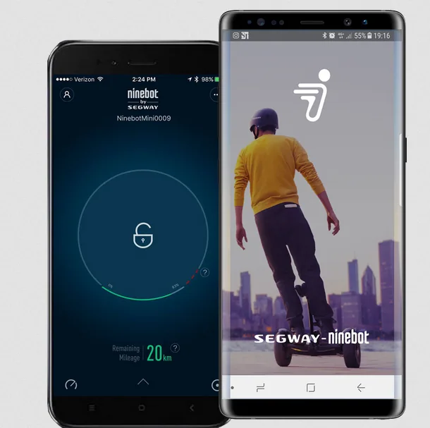 application Ninebot sur smartphone