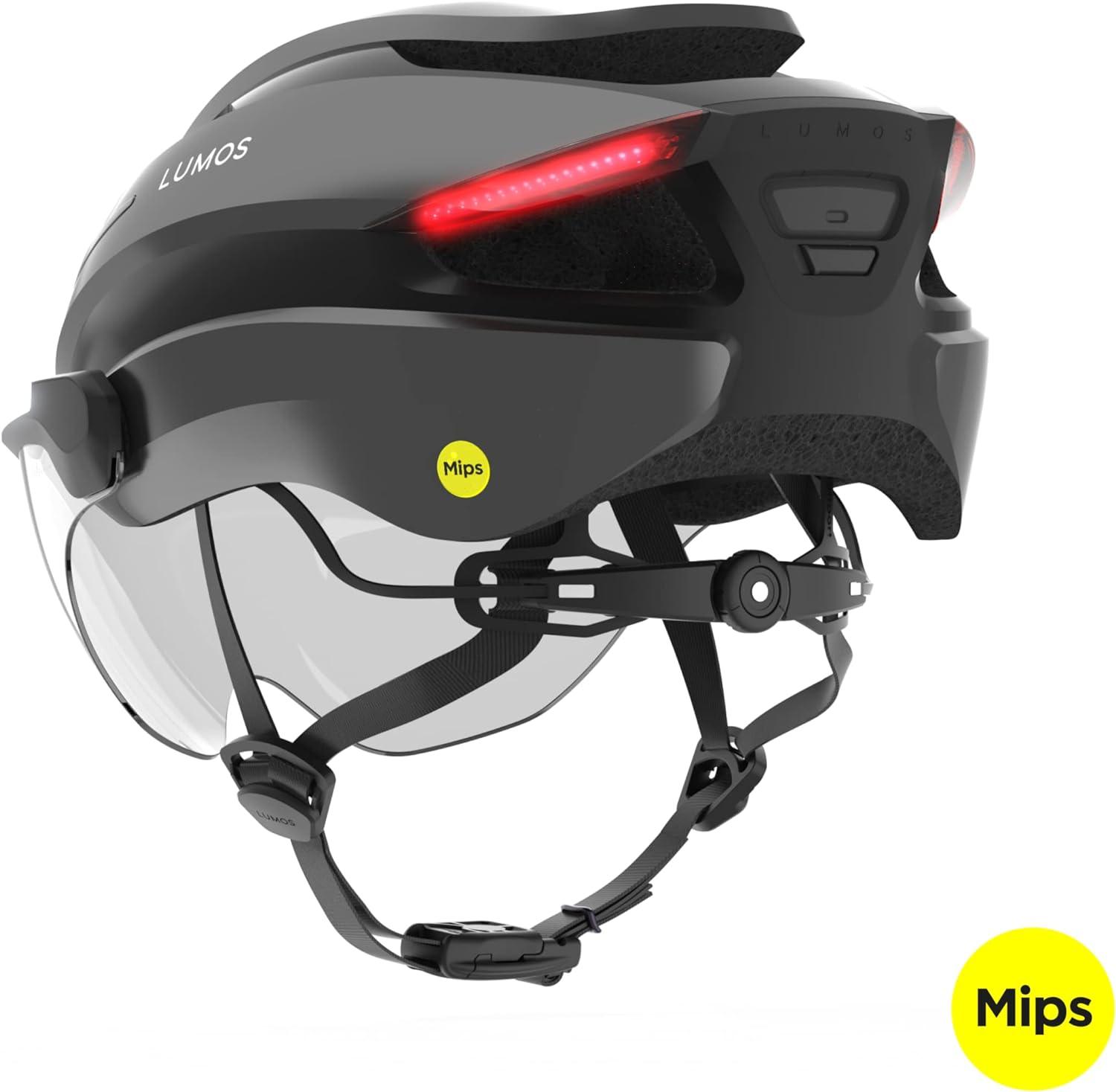 Casque clignotant Lumineux Lumos Ultra E - Bike MIPS M - L Noir (54 - 61cm) Avec Visière pour Trottinette Électrique - E-Volty