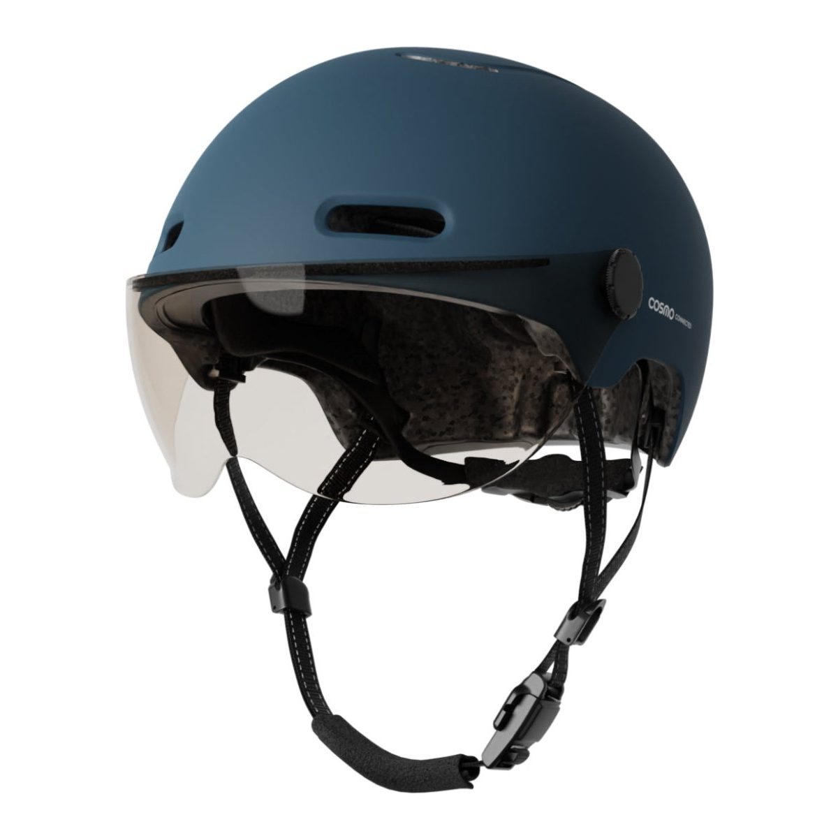 Casque Cosmo Fusion Bleu Mat - E-Volty