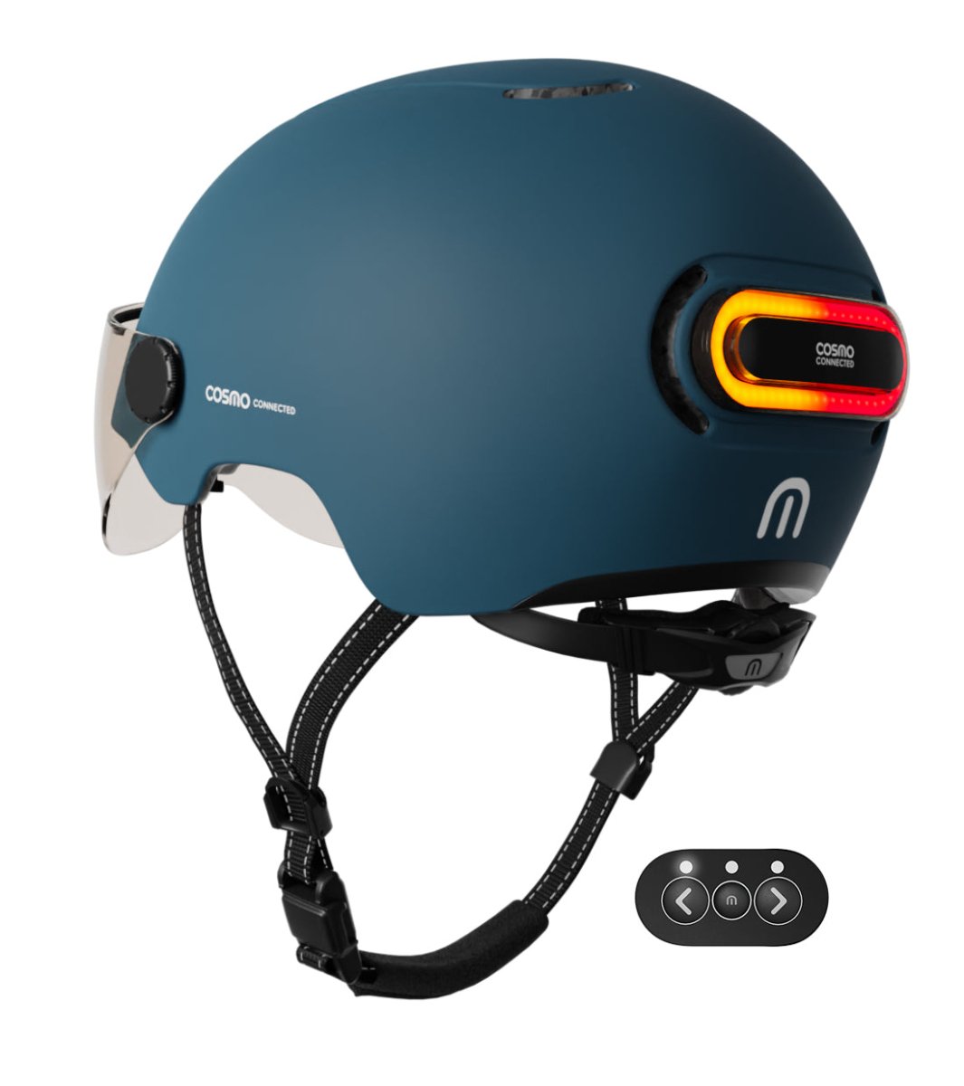 Casque Cosmo Fusion Bleu Mat - E-Volty