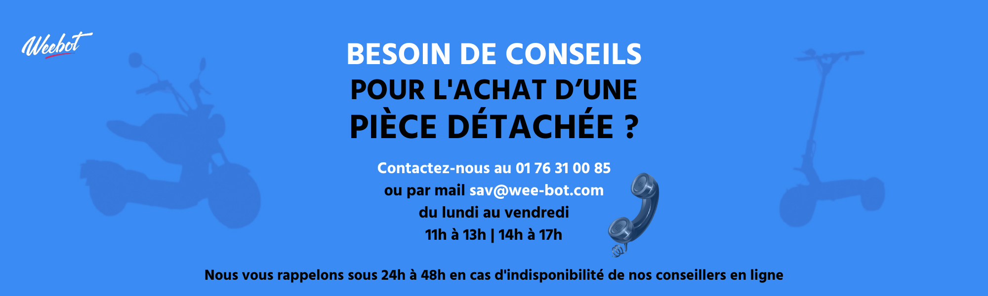 contact E-Volty telephone pieces detachées 