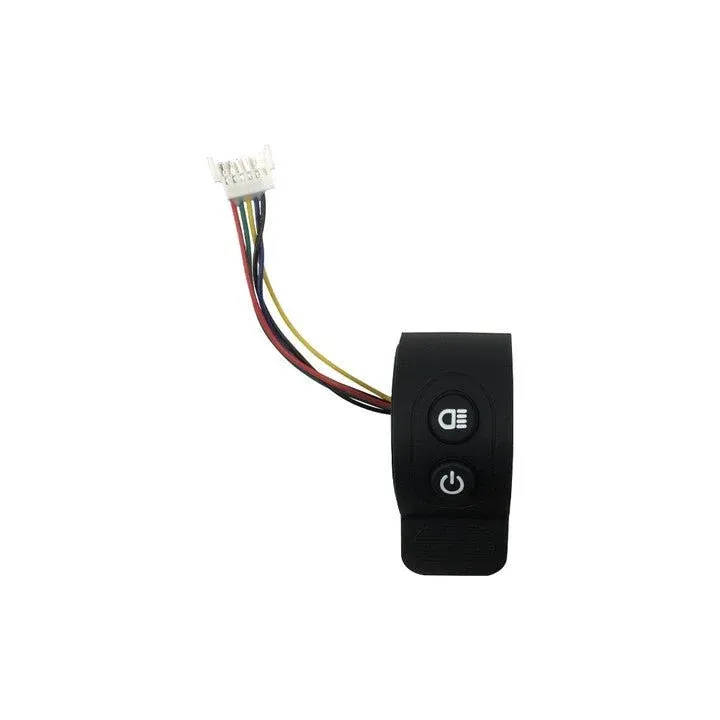 Accélérateur Bouton On/Off + Lumières Pour Trottinette Électrique