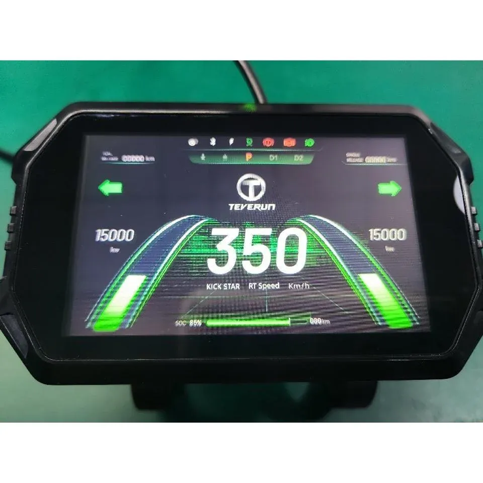 Affichage TFT Nouvelle Génération pour Trottinette Electrique 60V Teverun Supreme, Fighter 11 et 11 Plus avec Badge NFC