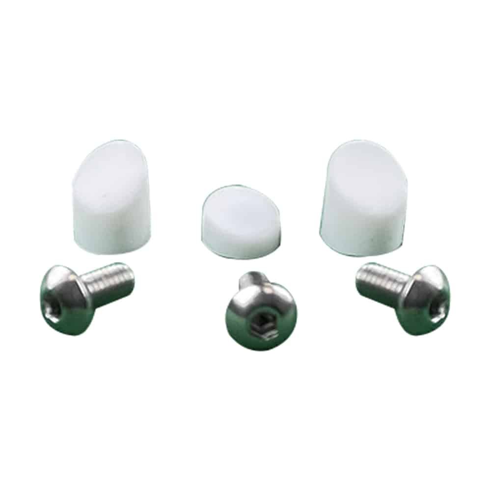 Bouchon Gardes Boue Blanc et 3 Vis Inox pour Trottinette Électrique Xiaomi M365 & Pro