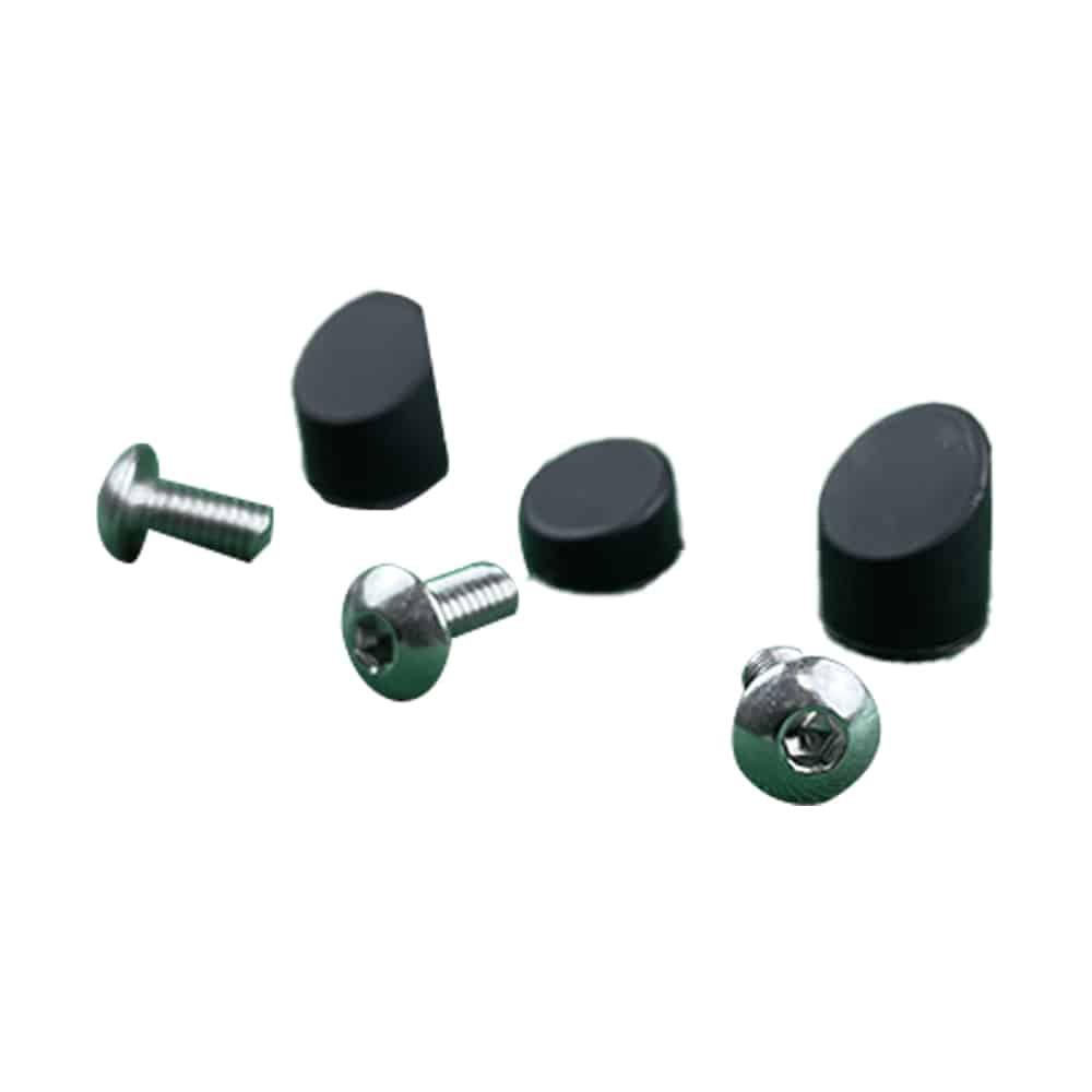 Bouchons de Garde-Boue Noirs avec 3 Vis Inox pour Trottinette Électrique Xiaomi M365
