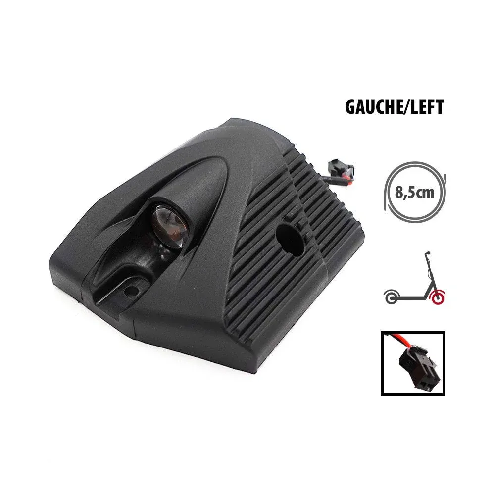 Cache Plastique et LED Deck Avant Gauche pour Trottinette Électrique Kukirin G2 Master