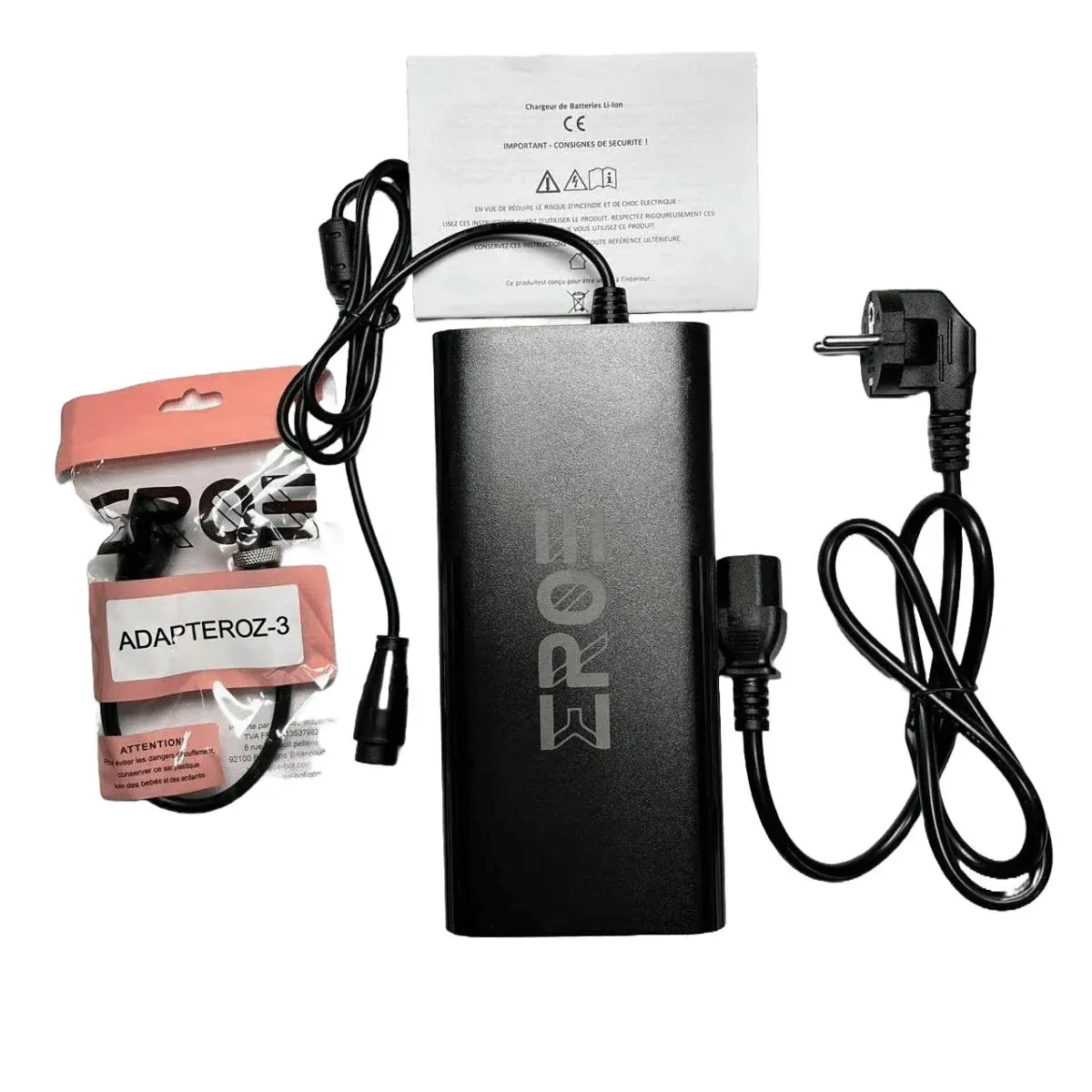 Chargeur Standard Universel de Trottinette Électrique pour Batterie 60V