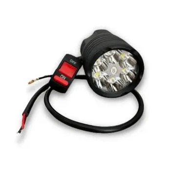 Phare LED pour Trottinette Electrique Avec Commodo - 2200 Lumens
