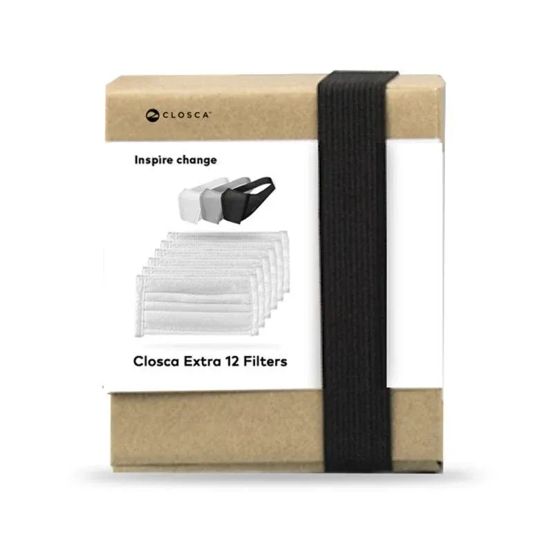 Filtres pour Masque Anti Pollution Closca (Pack de 12)