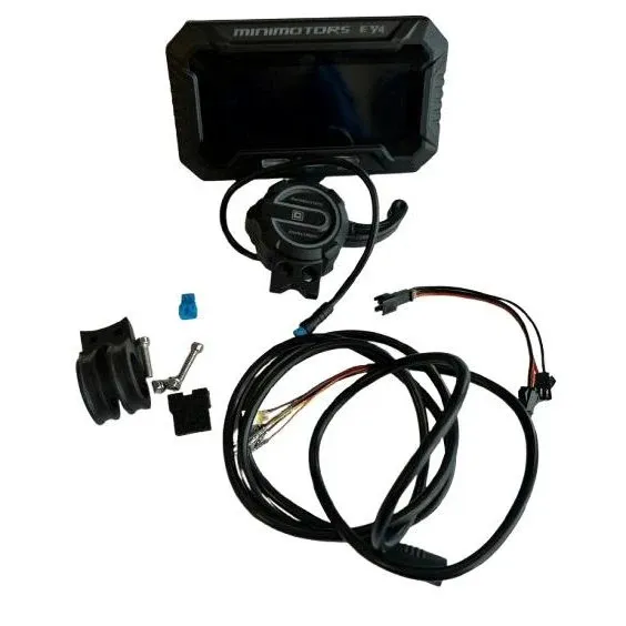 Kit Afficheur EY4 (Bluetooth) avec Câble et Gâchette pour Trottinette Electrique Dualtron Minimotors Jusqu'à 72V - Nouvelle Connectique Bleu