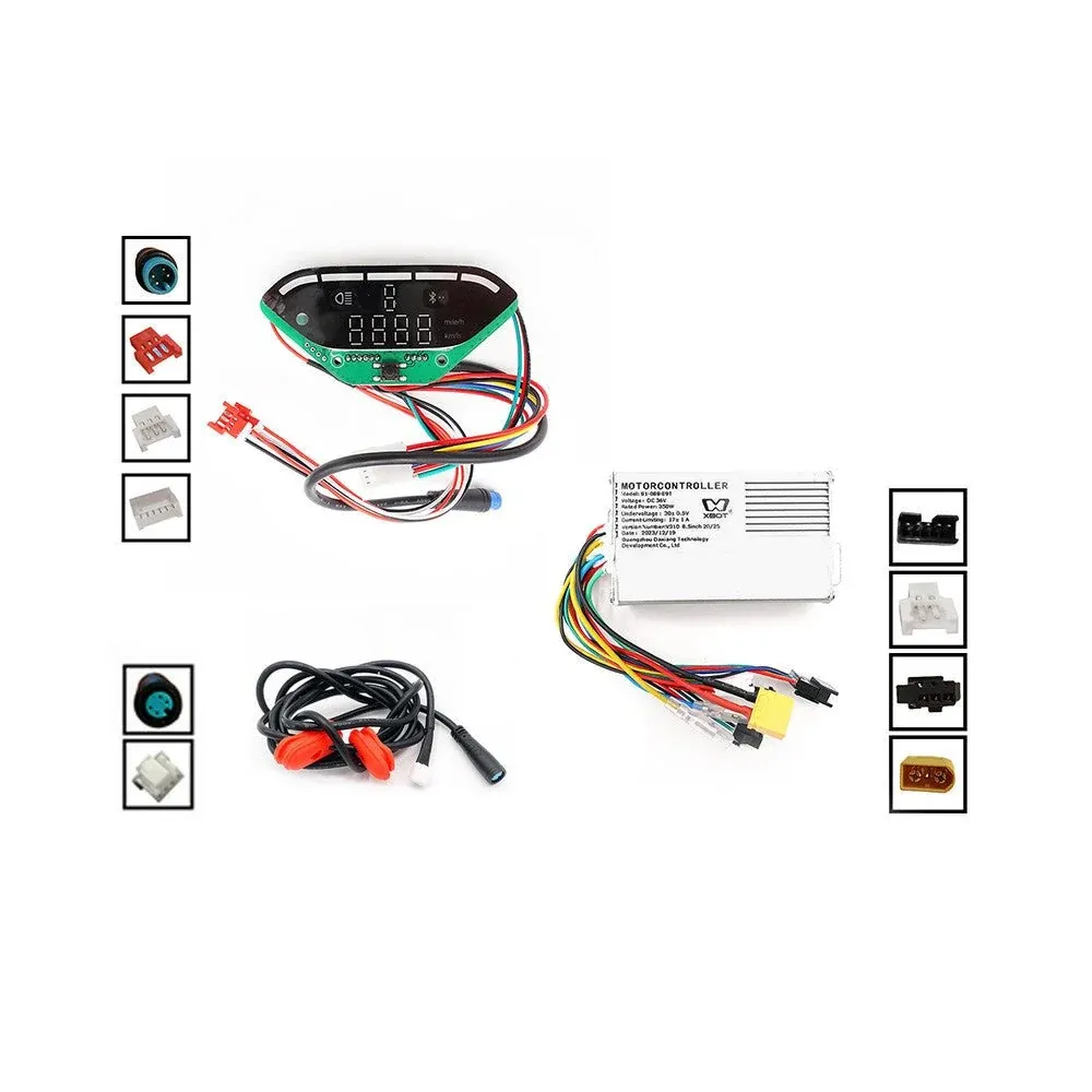 Kit Contrôleur Afficheur Câble Pour Trottinette Électrique Smartgyro Baggio & Urbanglide Ride 100Xs