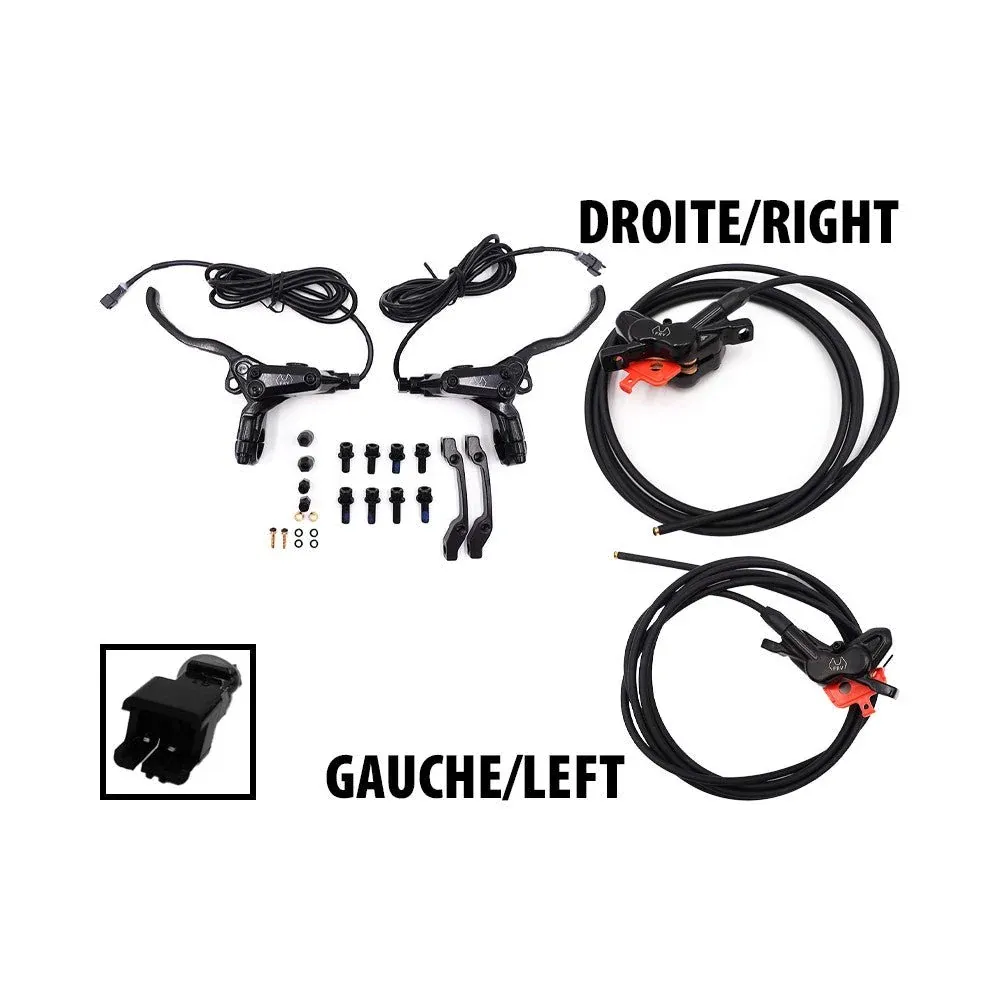 Kit Freins Hydrauliques 4 Pistons FRV avec Connecteur SM (1x AR Gauche / AV Droite + 1x AR Droite / AV Gauche)