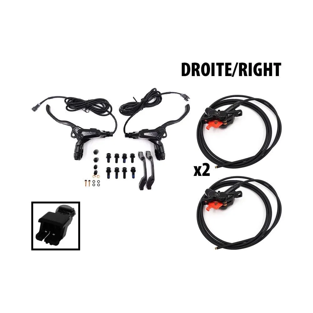 Kit Freins Hydrauliques 4 Pistons FRV avec Connecteur SM (Arrière Droite + Avant Gauche)