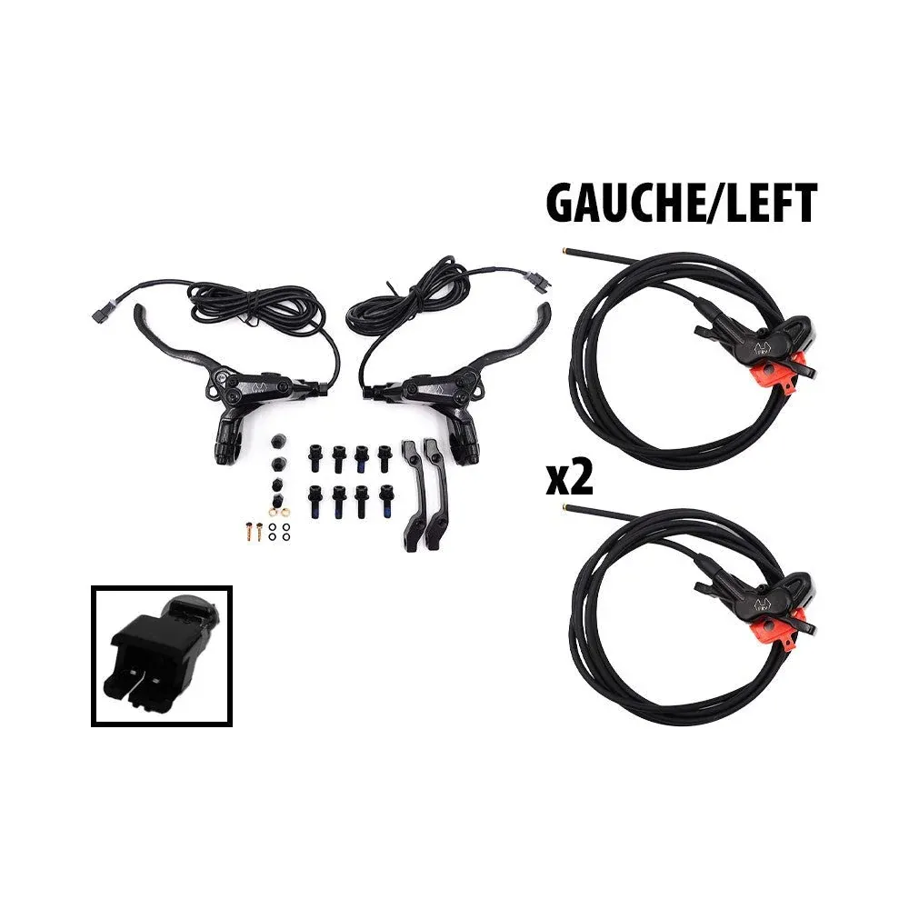 Kit Freins Hydrauliques 4 Pistons FRV avec Connecteur SM (Avant Droite + Arrière Gauche)