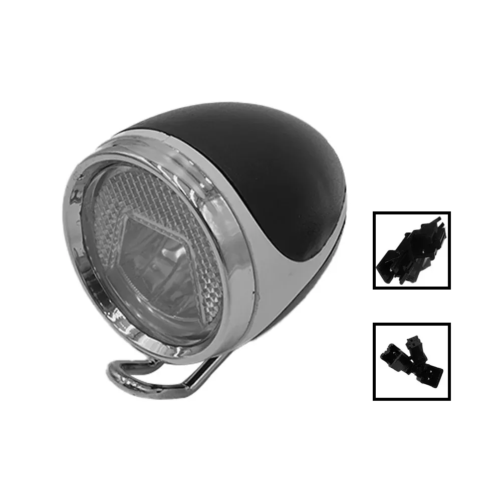 Lampe LED et Klaxon Chrome pour Trottinette Électrique