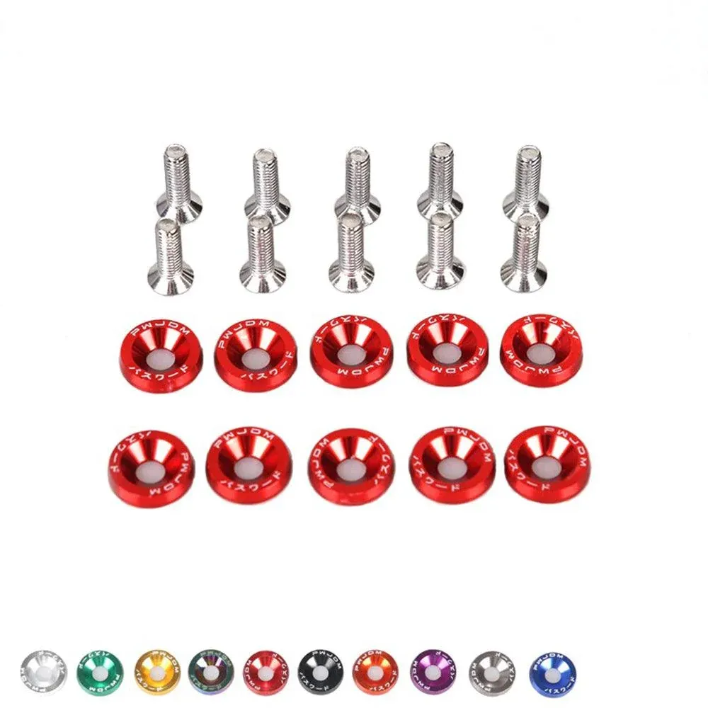 Lot de 10 Vis et Rondelles Custom de Trottinette - Plusieurs Couleurs