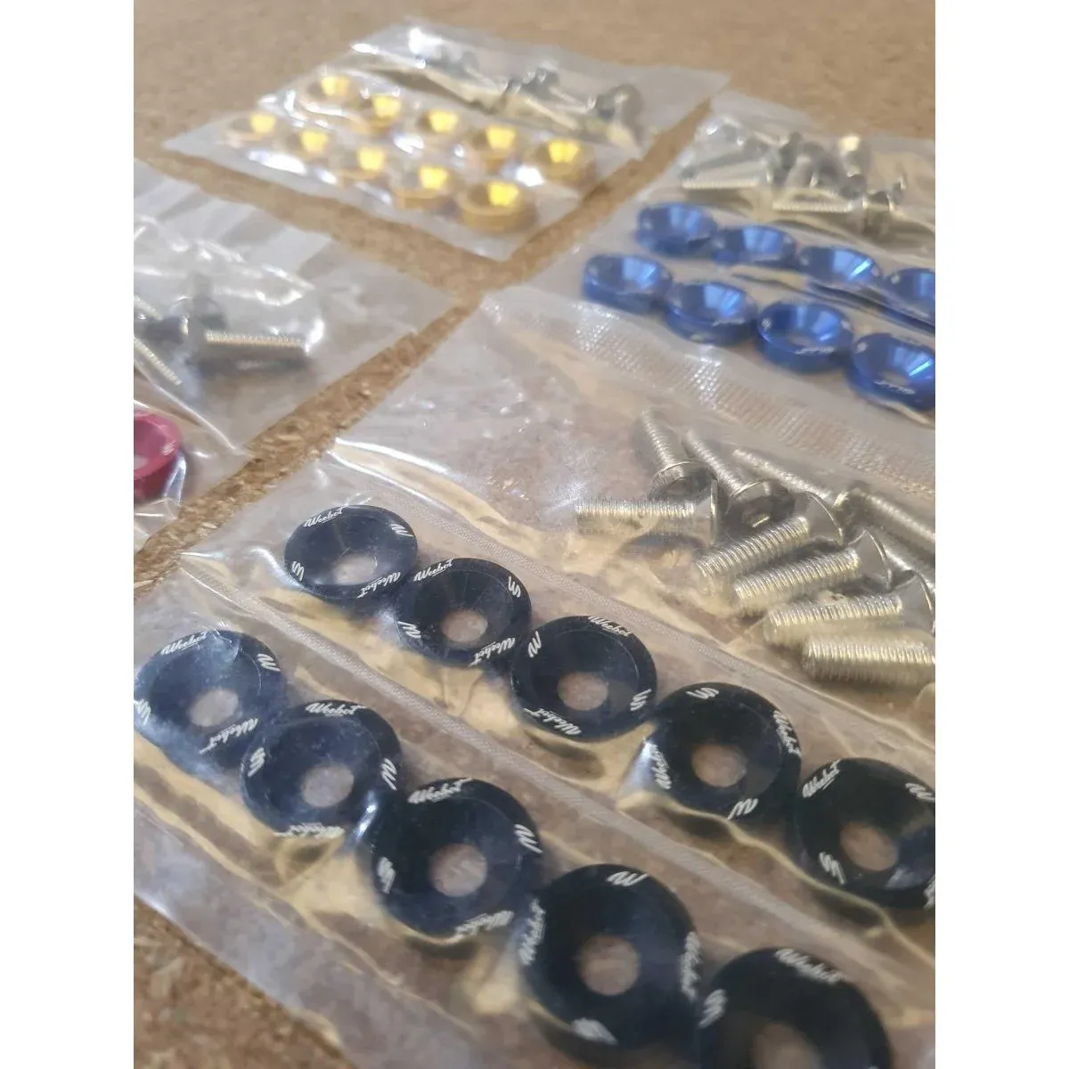 Lot de 10 Vis et Rondelles Custom E-Volty pour Trottinette - Plusieurs Couleurs