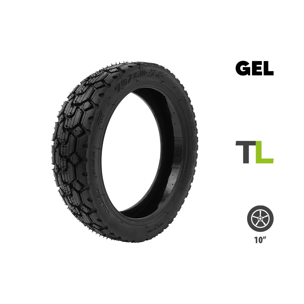 Pneu 70/60-7.5 avec Gel Anticrevaison pour Trottinette Électrique Ninebot ZT3 Pro