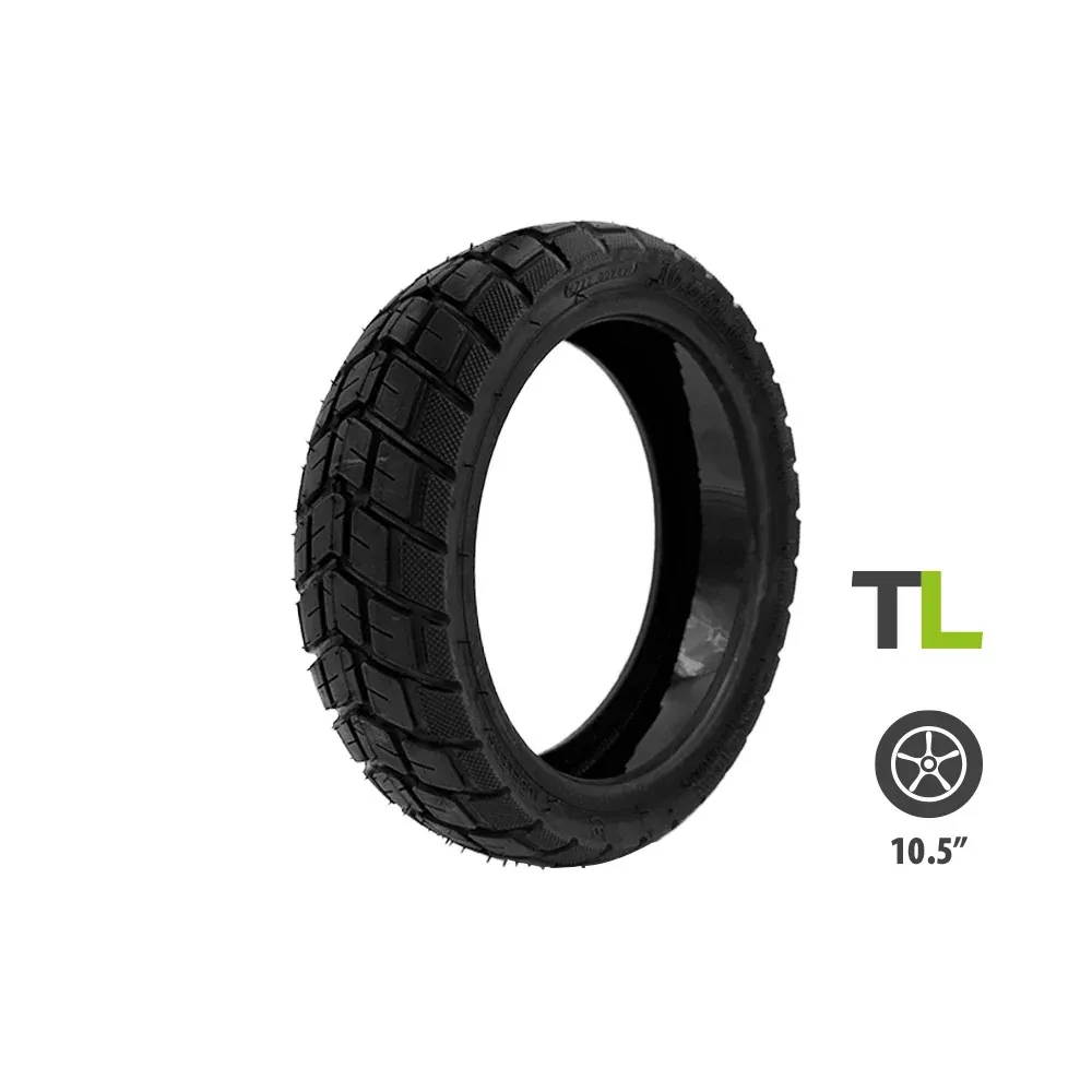 Pneu Offroad Tubeless avec Gel Anticrevaison 10.5x2.75 pour Trottinette Électrique